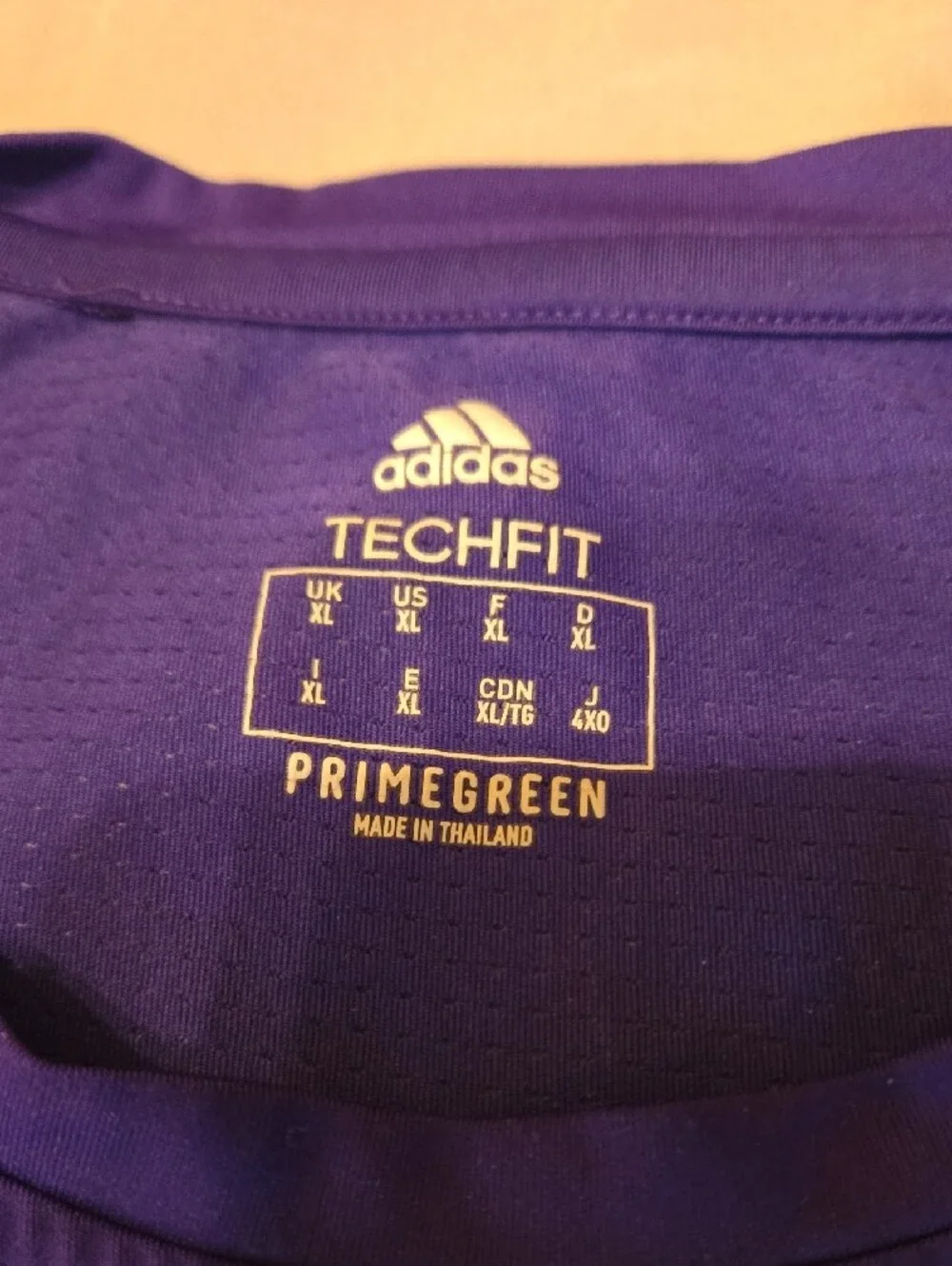 adidas Purple Long-Sleeve Performance Top with White Logo